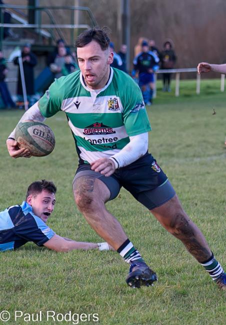 Liam Price makes a break for Whitland. Picture Paul Rodgers Liam Price makes a break for Whitland. Picture Paul Rodgers